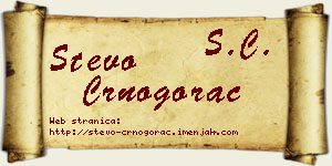 Stevo Crnogorac vizit kartica